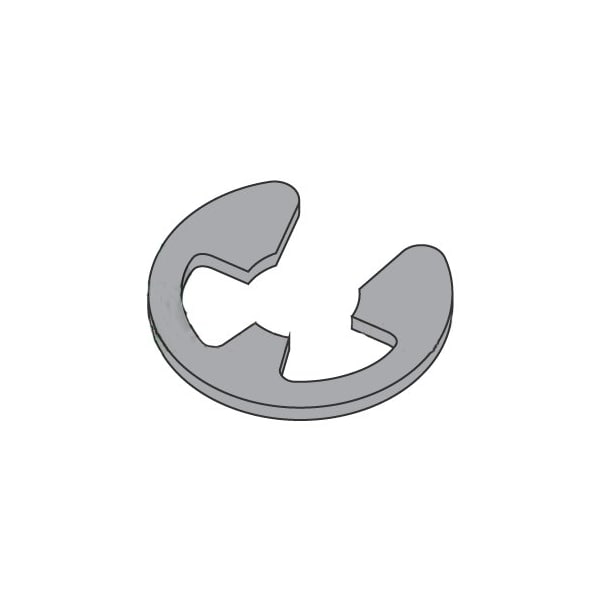 Newport Fasteners External-E Retaining Ring, Steel Black Phosphate Finish, 0.062 in Shaft Dia, 3000 PK 543071 - main